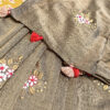 Handloom soft cotton saree with embroidery work in tussar brown color. This handloom soft cotton saree is a perfect blend of style and comfort.