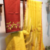 Experience the perfect blend of tradition, style, and comfort with this yellow colour handloom pure cotton by cotton saree. Elevate your festive wardrobe with this timeless masterpiece. Crafted from pure handloom cotton, it’s not only lightweight and summer-friendly but also incredibly comfortable to wear all day long. Complete your look with the included embroidered contrast blouse piece. Shop online this beautiful handloom pure cotton saree with exquisite embroidery work.