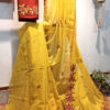 Experience the perfect blend of tradition, style, and comfort with this yellow colour handloom pure cotton by cotton saree. Elevate your festive wardrobe with this timeless masterpiece. Crafted from pure handloom cotton, it’s not only lightweight and summer-friendly but also incredibly comfortable to wear all day long. Complete your look with the included embroidered contrast blouse piece. Shop online this beautiful handloom pure cotton saree with exquisite embroidery work.