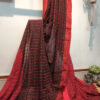 Bengal Handloom Soft Cotton Saree in black. Cute little fish motifs are woven all over the saree. Beat the Heat and flaunt your style statement with this Beautiful Handloom cotton saree. The material is light in weight, soft, easy to drape, and very Soothing. This Easy Breezy plain cotton saree perfectly expresses the Elegance of Simplicity.