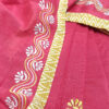 Red embroidered handloom soft cotton saree.This handloom soft cotton saree is a captivating blend of style and comfort. The beautiful floral motif embroidery, neatly done.
