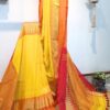 handloom cotton saree tellow cotton saree bengal handloom saree blouse