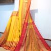 handloom cotton saree tellow cotton saree bengal handloom saree blouse