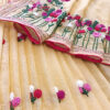 Hand embroidered tussar saree yellow color saree with embroidered blouse piece