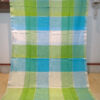 Color block linen cotton saree