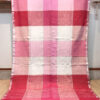 Color block linen cotton saree. Color block linen cotton saree in pastel pink shades with blouse piece summer saree collection